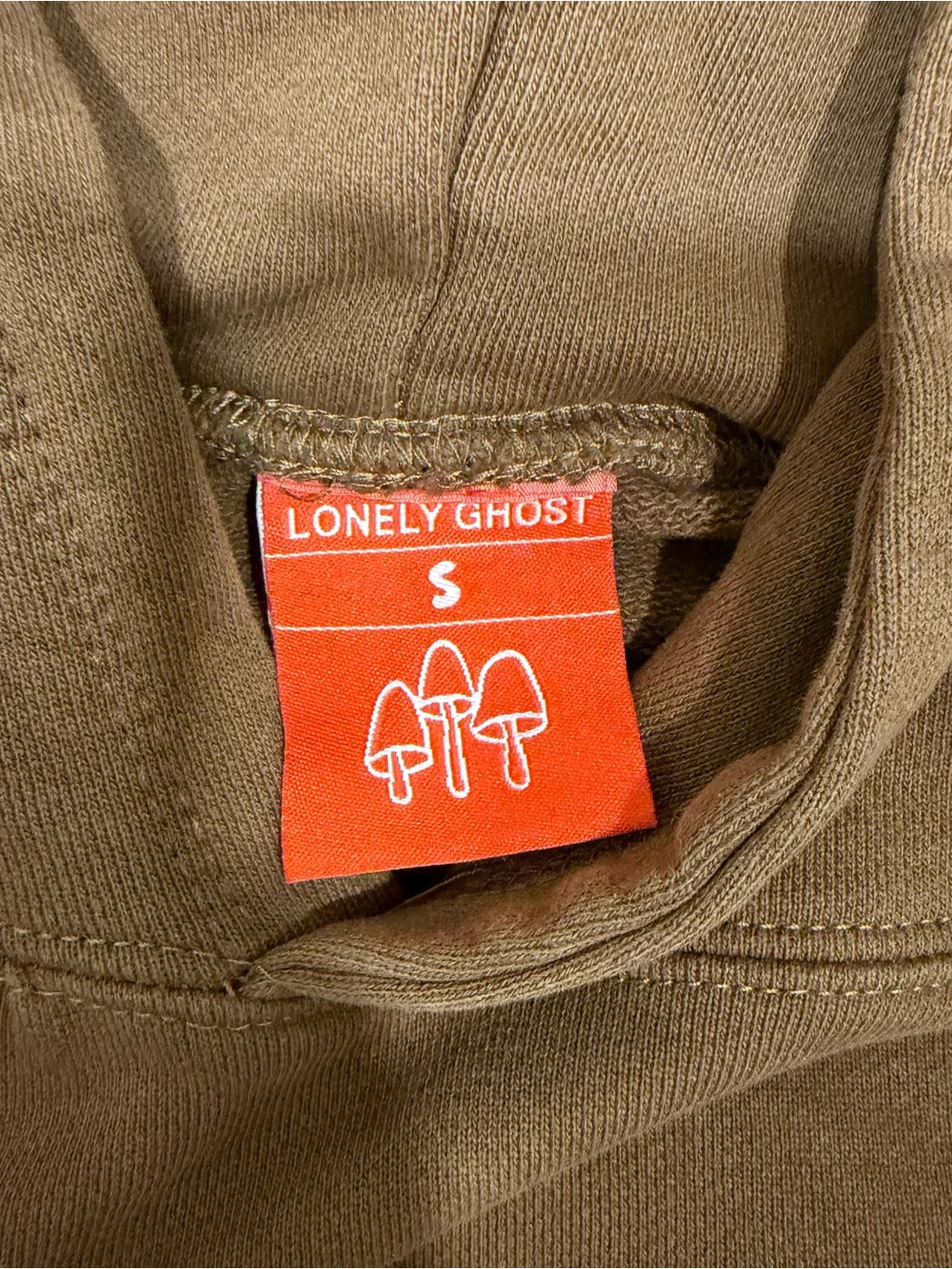 Lonely Ghost Brown Hoodie Jogger Set Size Small Open Mind Open Heart Sweatsuit - Picture 7 of 8